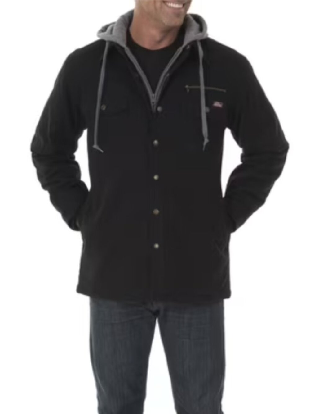 Genuine Dickies Men's Canvas Hooded Workwear Shirt Jacket